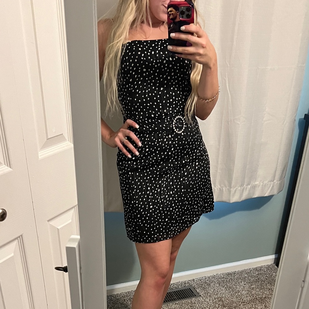 Polka Dot Spaghetti Strap Dress